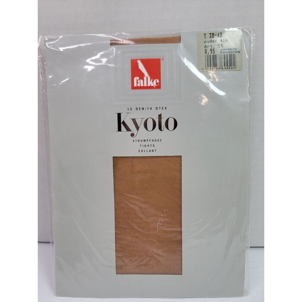 Vintage Falke Kyoto Sheer Tights Pantyhose Size I 38-40 Puder 13 Den NOS